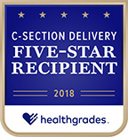 Healthgrades Five-Star Recipient for C-Section Delivery