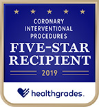 Five-Star Recipient for Coronary Interventional Procedures