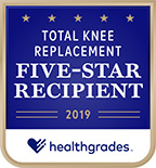 Healthgrades 5-Star Recipient for Total Knee Replacement