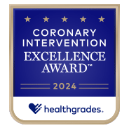 Coronary Intervention Excellence Award by Healthgrades