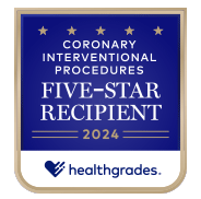 Five-Star Recipient for Coronary Intervention by Healthgrades