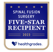 Healthgrades Five-Star Recipient for the Spinal Fusion Surgery for 2023