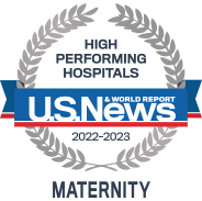 Rated High Performing by U.S. News & World Report for care in Maternity