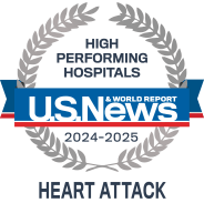 Rated High Performing by U.S. News & World Report for care in Heart Attack