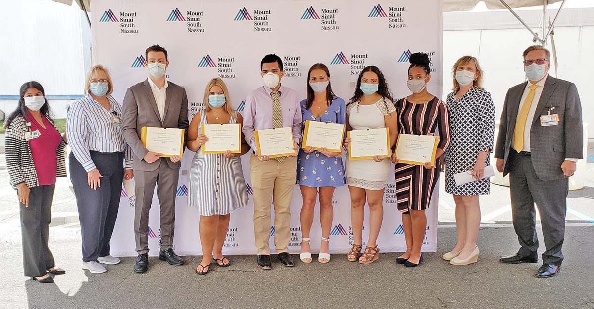 2018 Recipients of South Nassau’s Dorothy M. Sharer Health Care Scholarship