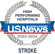 Rated High Performing by U.S. News & World Report for care in Stroke
