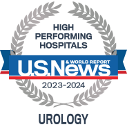 Rated High Performing by U.S. News & World Report for care in Urology