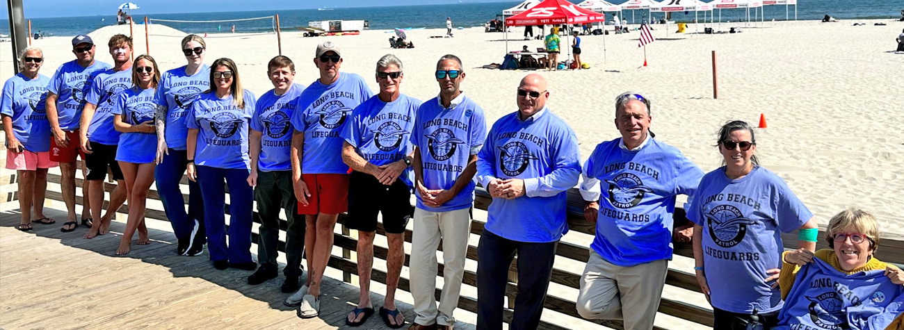 Emergency Department Staff Members and City of Long Beach officials and Lifeguard Patrol Staff Members