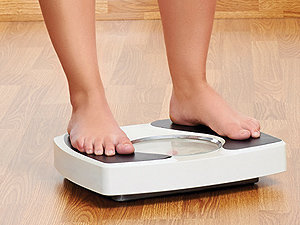 Measurement scale reading someone’s BMI
